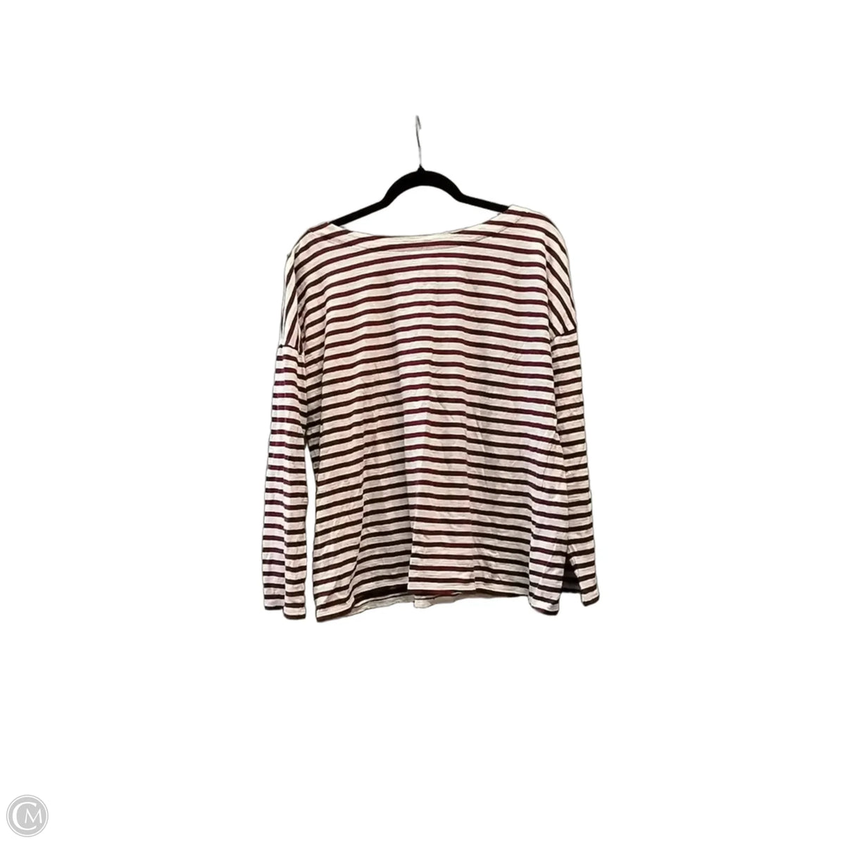 Top Long Sleeve By J. Jill In Striped Pattern, Size: M