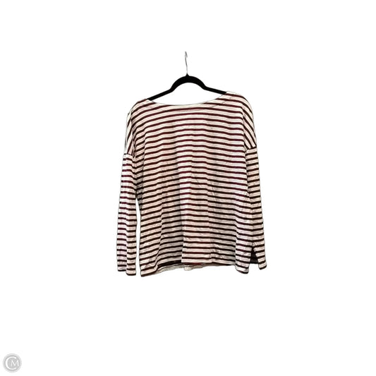 Top Long Sleeve By J. Jill In Striped Pattern, Size: M