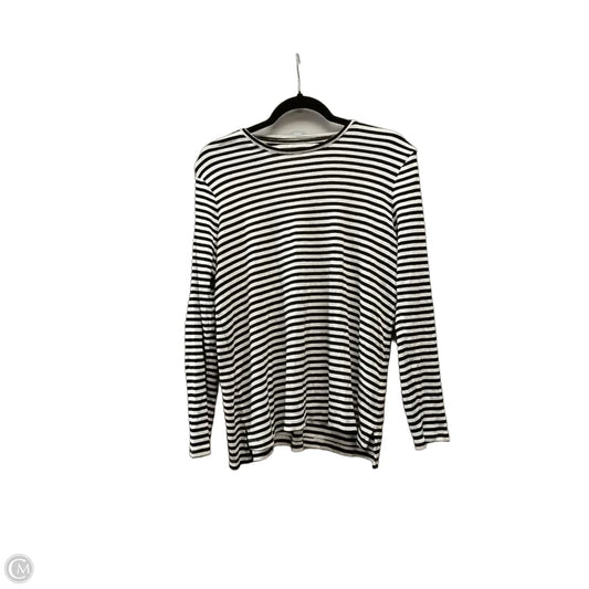 Top Long Sleeve By J. Jill In Striped Pattern, Size: M