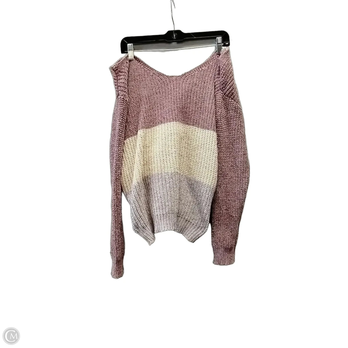 Sweater By Oddi In Striped Pattern, Size: L