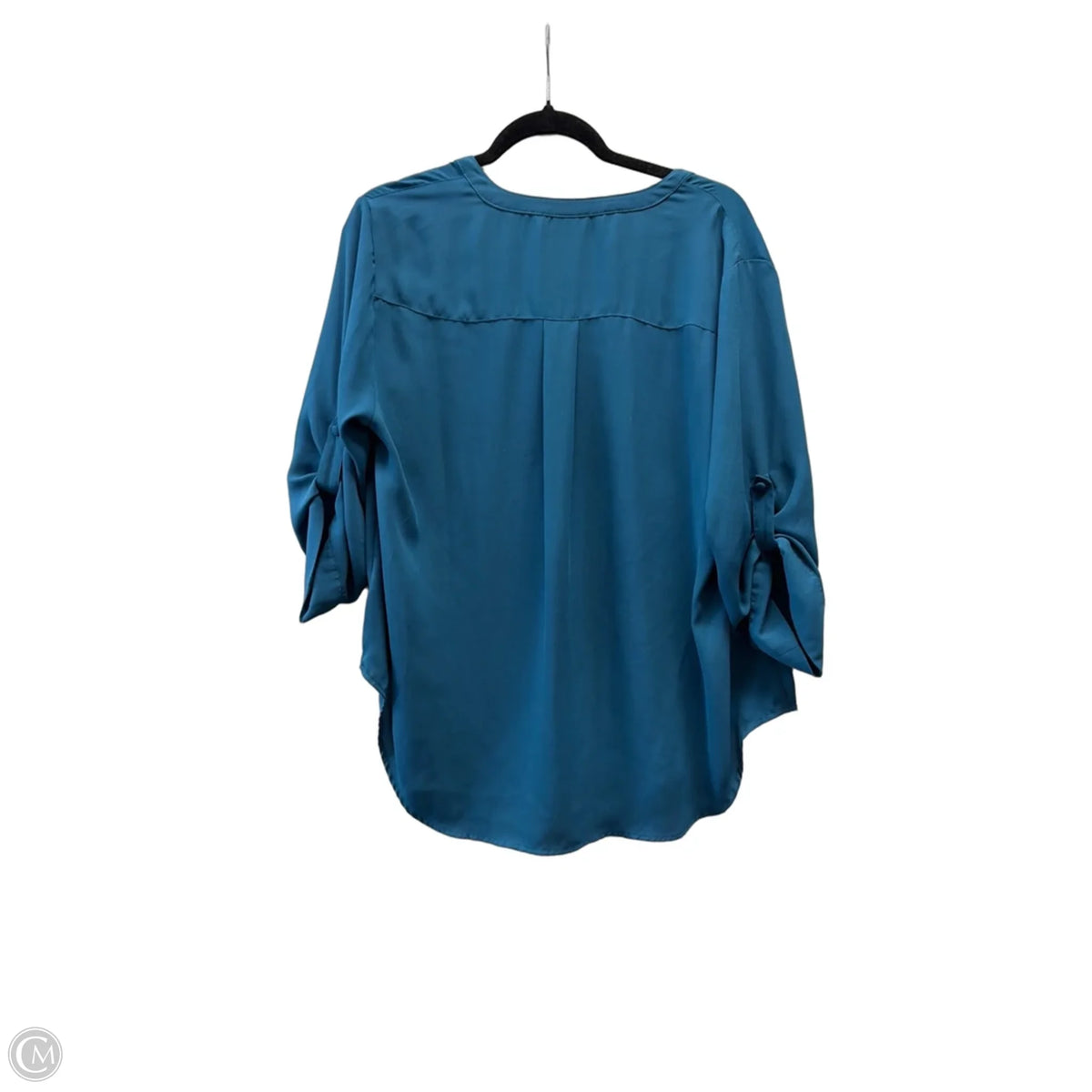 Blouse Long Sleeve By Torrid In Blue, Size: L