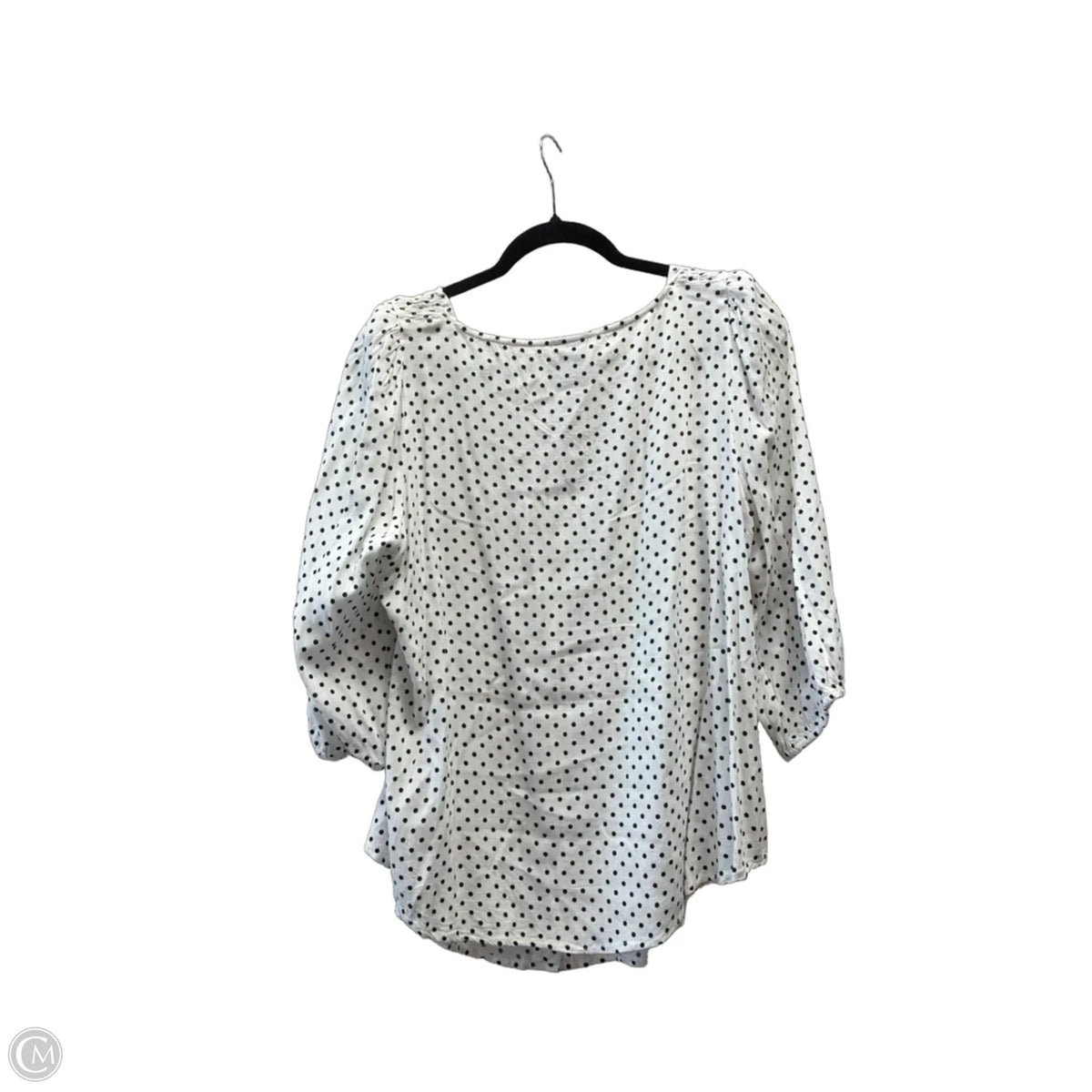 Blouse Long Sleeve By Torrid In Polkadot Pattern, Size: L