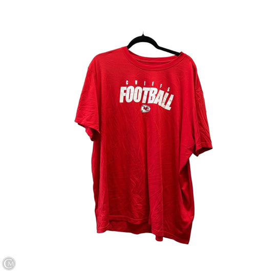 Athletic Top Short Sleeve By Nike In Red, Size: Xl