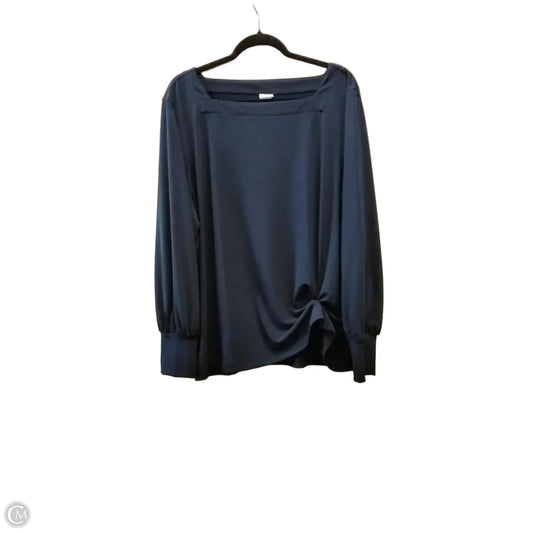 Top Long Sleeve By Chicos In Blue, Size: Xxl