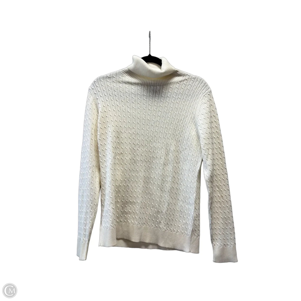 Sweater By Lands End In White, Size: M