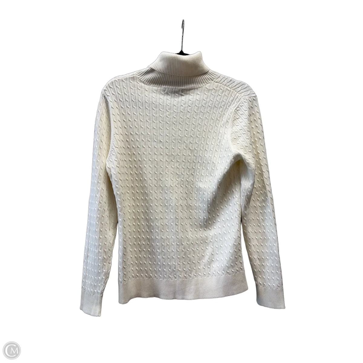 Sweater By Lands End In White, Size: M