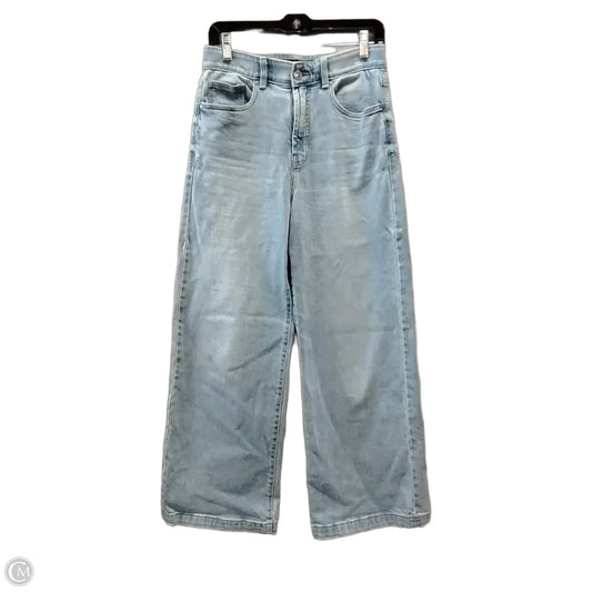Jeans Wide Leg By Curve Appeal In Blue Denim, Size: 6