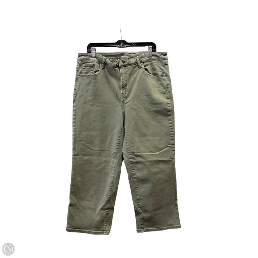 Jeans Straight By Chicos In Green, Size: 16
