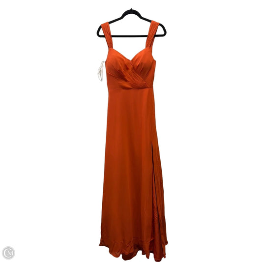 Dress Party Long By Azazie In Orange, Size: 10