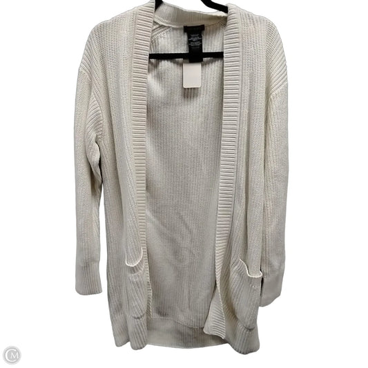 Cardigan By Clothes Mentor In White, Size: L