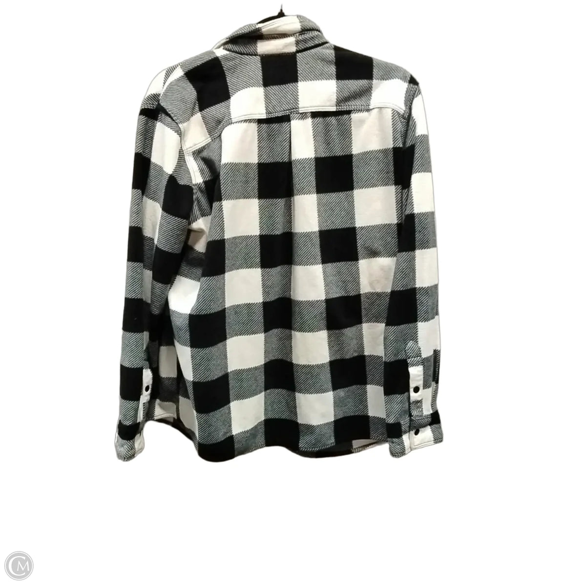 Jacket Shirt By Natural Reflections In Plaid Pattern, Size: L