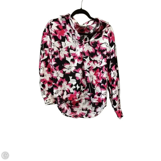 Blouse Long Sleeve By Rafaella In Multi-colored, Size: Xs