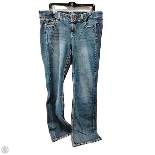 Jeans Straight By Maurices In Blue Denim, Size: 18