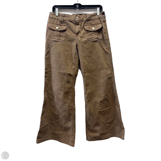 Jeans Flared By American Eagle In Brown, Size: 8
