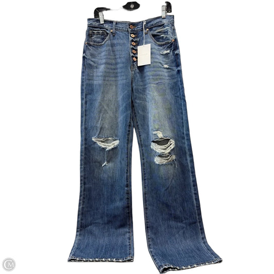 Jeans Flared By Kancan In Blue Denim, Size: Large