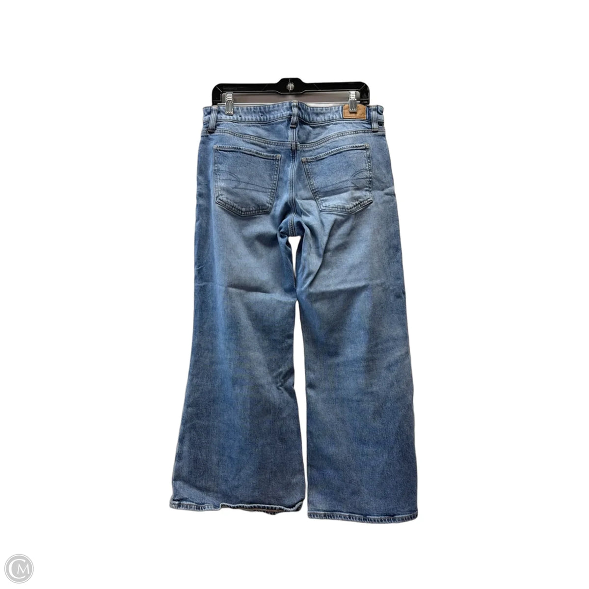 Jeans Flared By American Eagle In Blue Denim, Size: 8