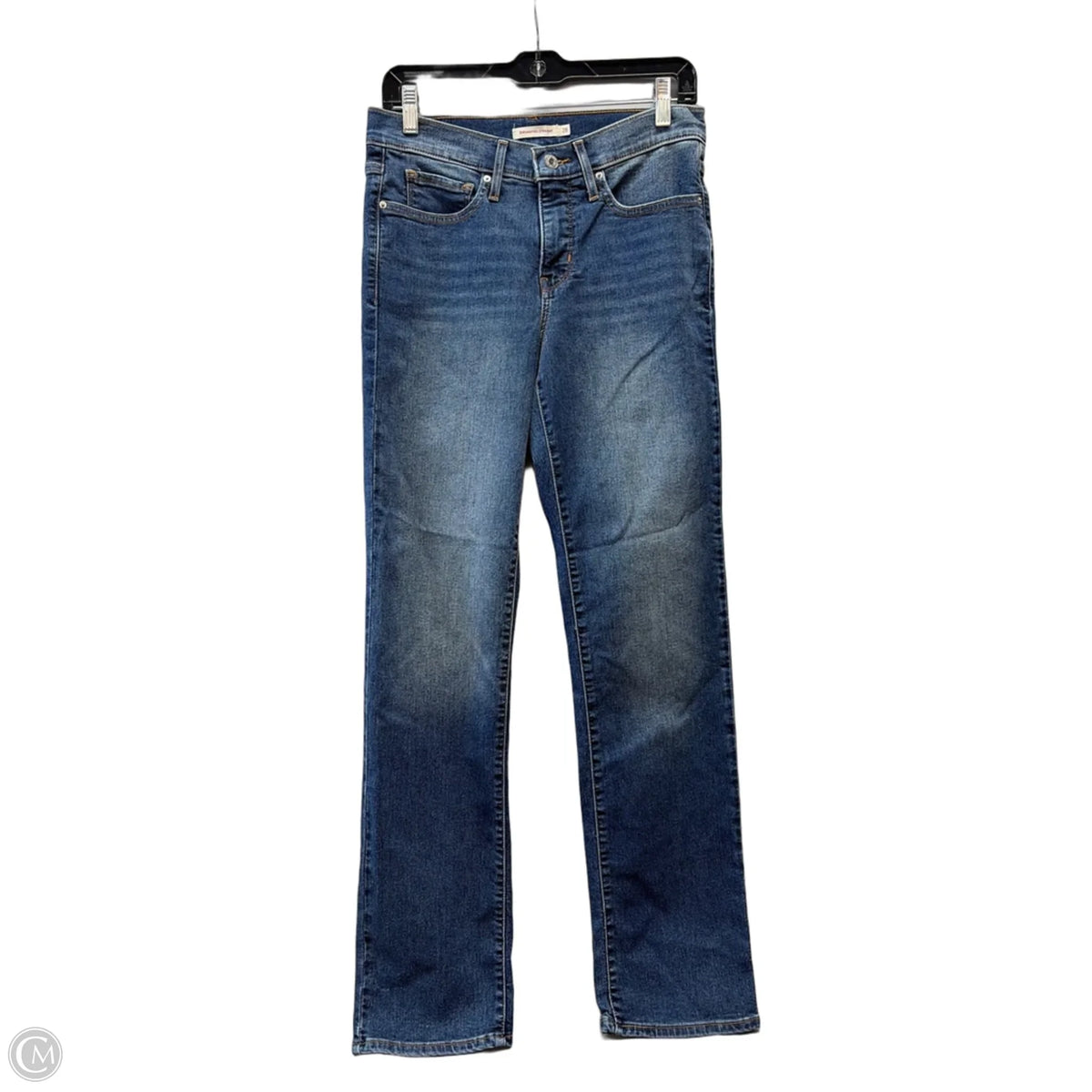 Jeans Straight By Levis In Blue Denim, Size: 6