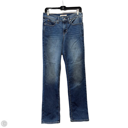 Jeans Straight By Levis In Blue Denim, Size: 6