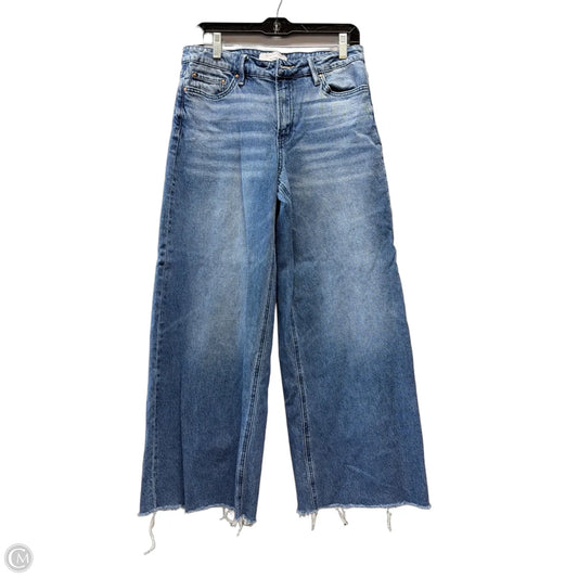 Jeans Wide Leg By Clothes Mentor In Blue Denim, Size: 8