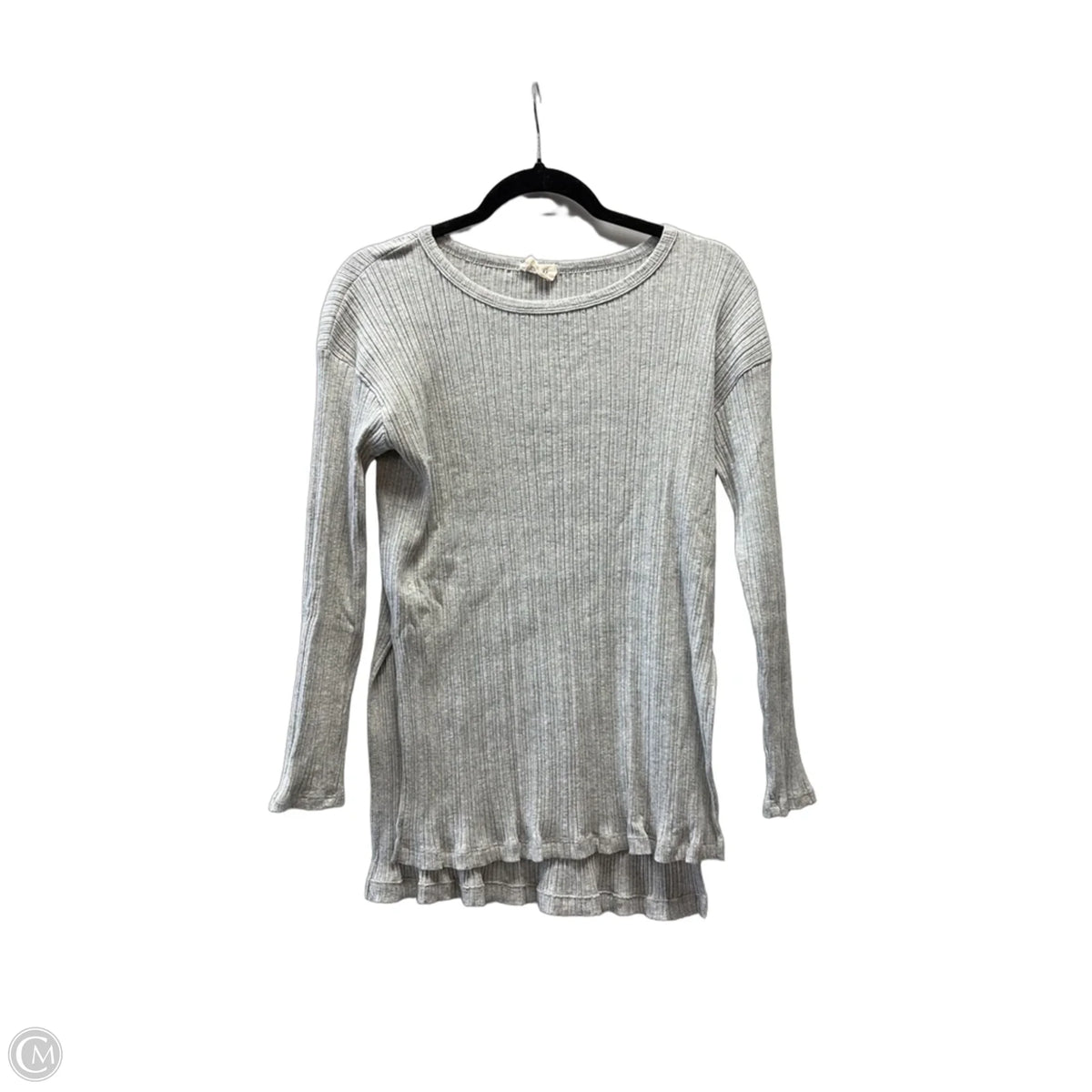 Top Long Sleeve By Bibi In Grey, Size: M