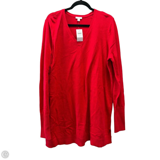 Top Long Sleeve By J. Jill In Red, Size: L