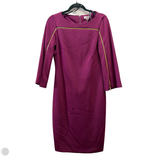 Dress Party Short By Calvin Klein In Purple, Size: 6