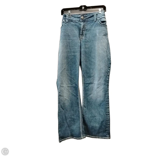 Jeans Boot Cut By Silver In Blue Denim, Size: 20w