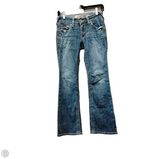Jeans Boot Cut By Ariat In Blue Denim, Size: 2