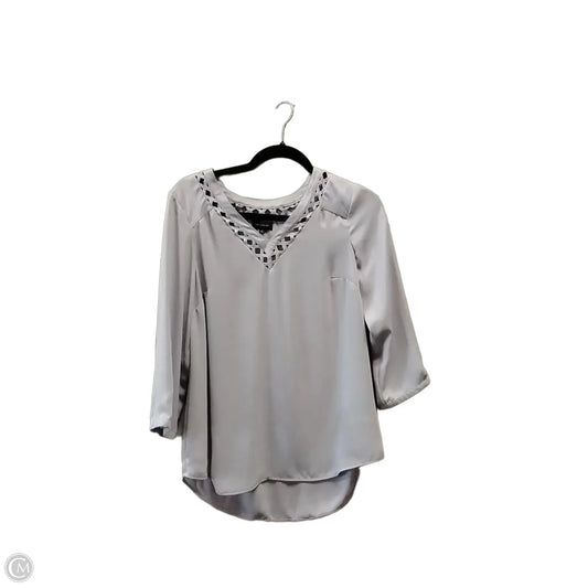 Blouse Long Sleeve By Limited In Purple, Size: S