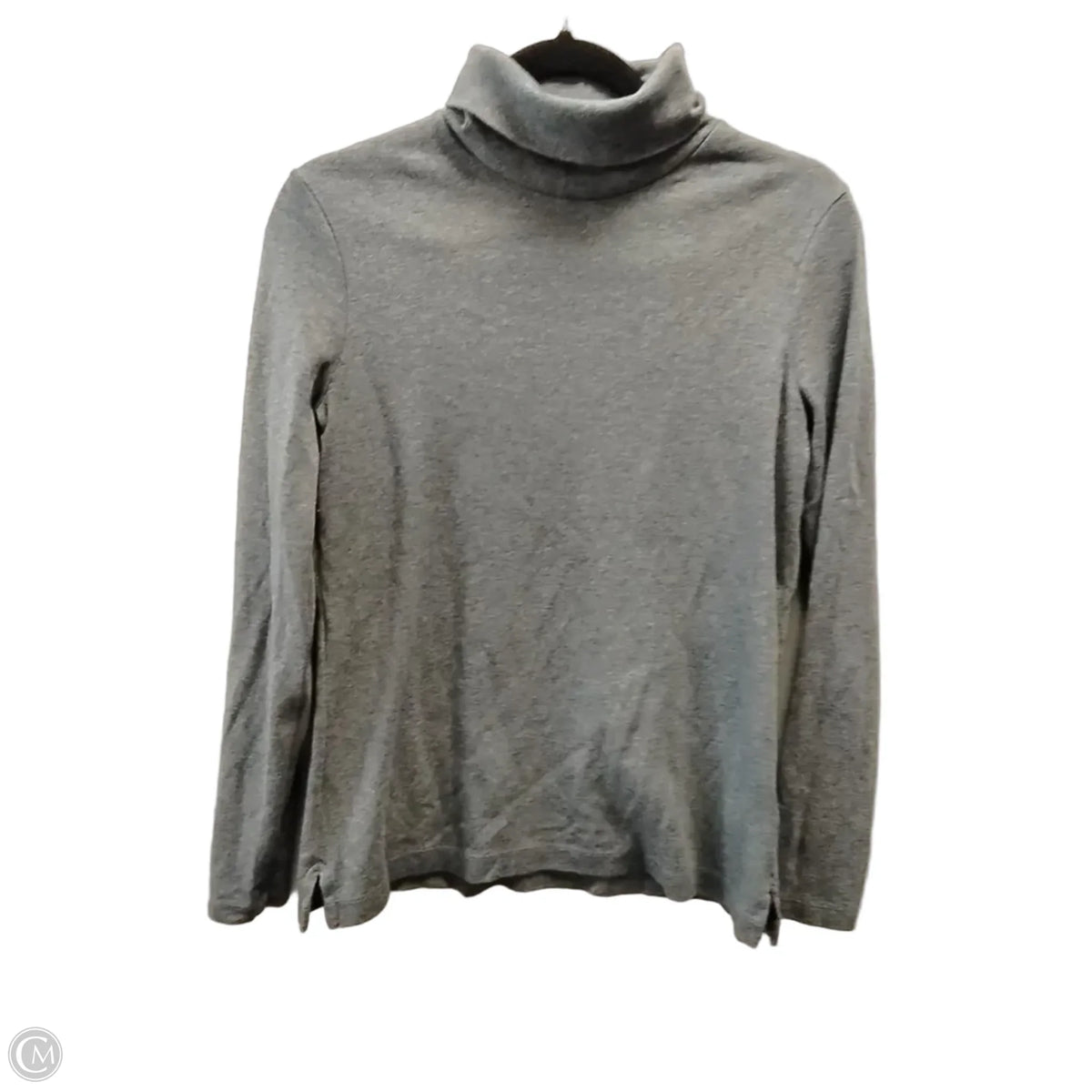 Top Long Sleeve By Lands End In Grey, Size: M
