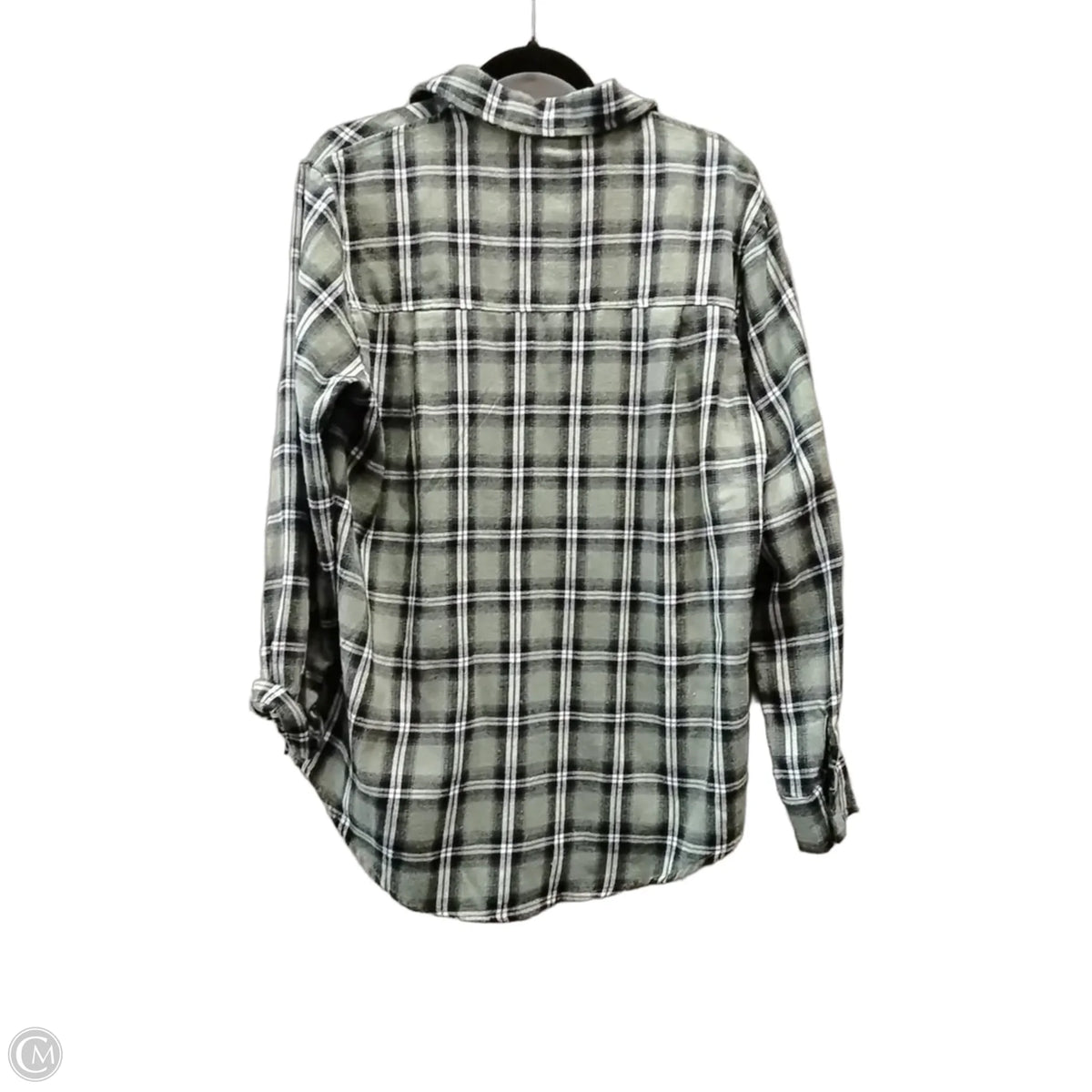 Top Long Sleeve By La Miel In Plaid Pattern, Size: S