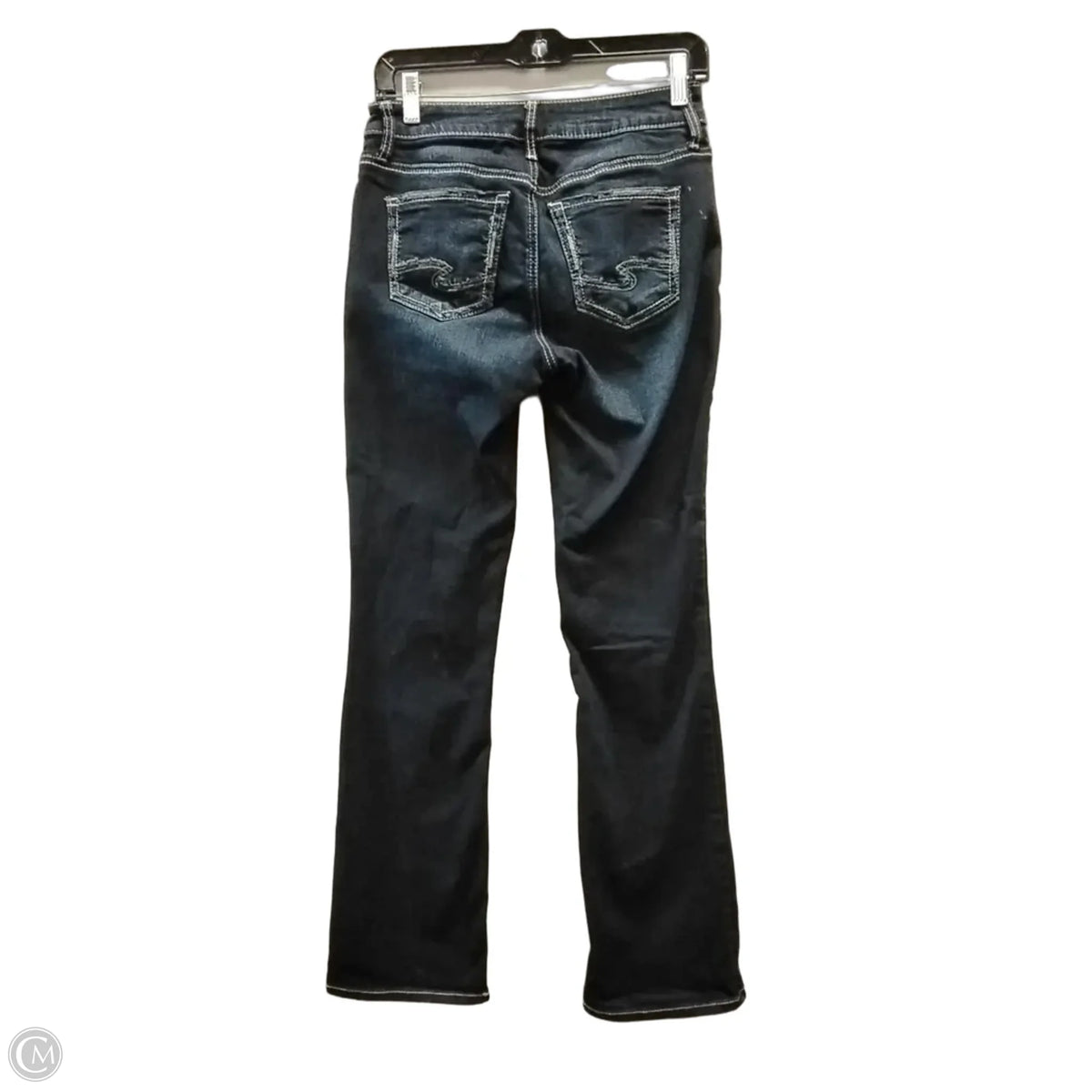 Jeans Boot Cut By Silver In Blue Denim, Size: 4