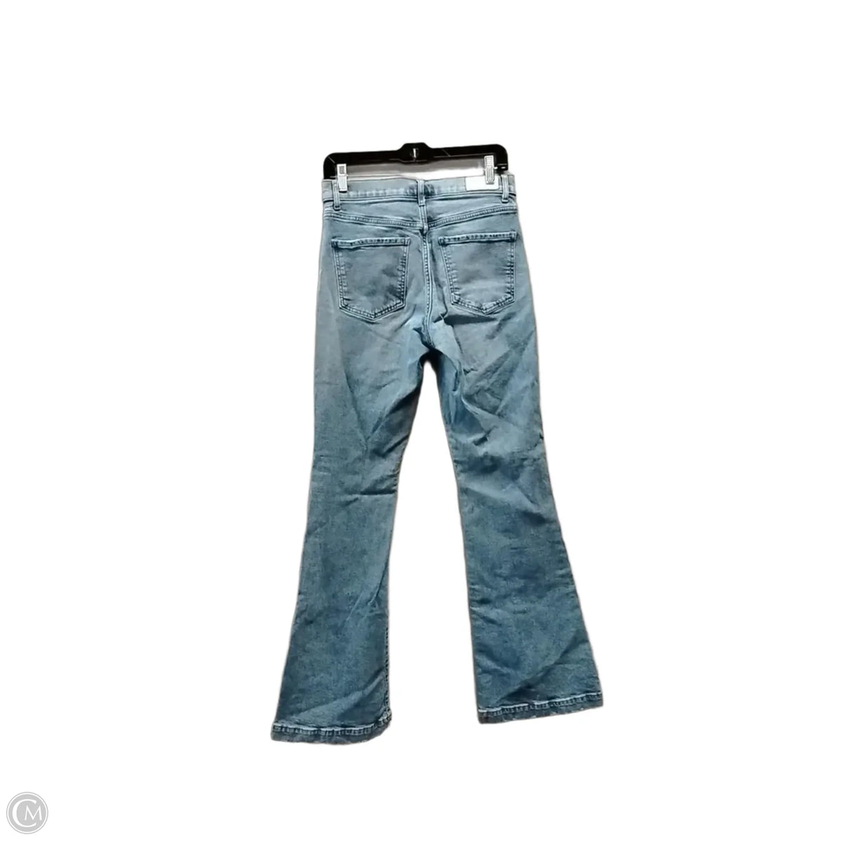 Jeans Flared By Express In Blue Denim, Size: 4
