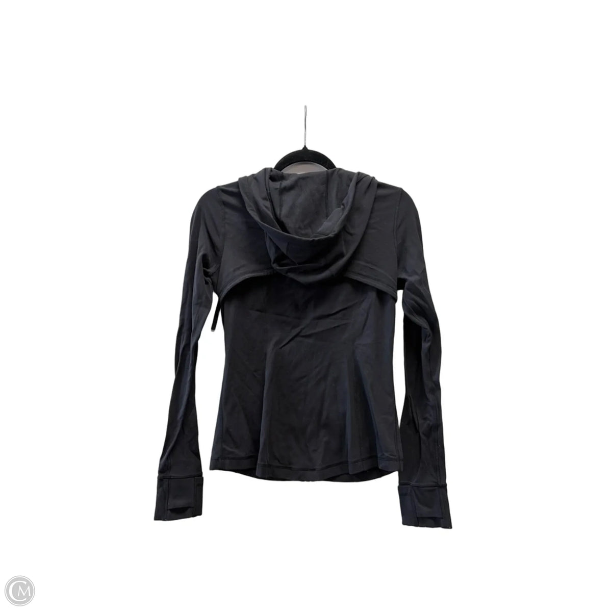 Athletic Jacket By Lululemon In Black, Size: 8