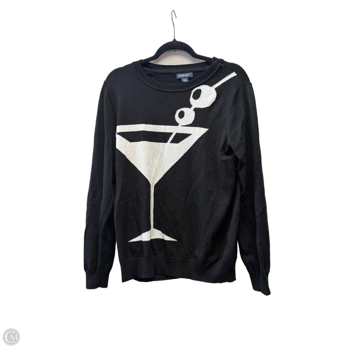 Sweater By Studio Park In Black, Size: L