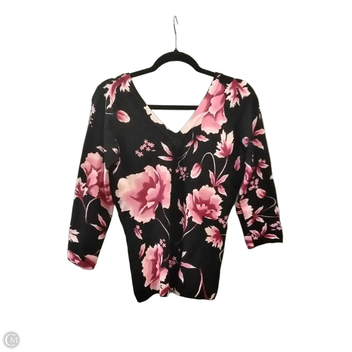Top Long Sleeve By Cache In Black, Size: M