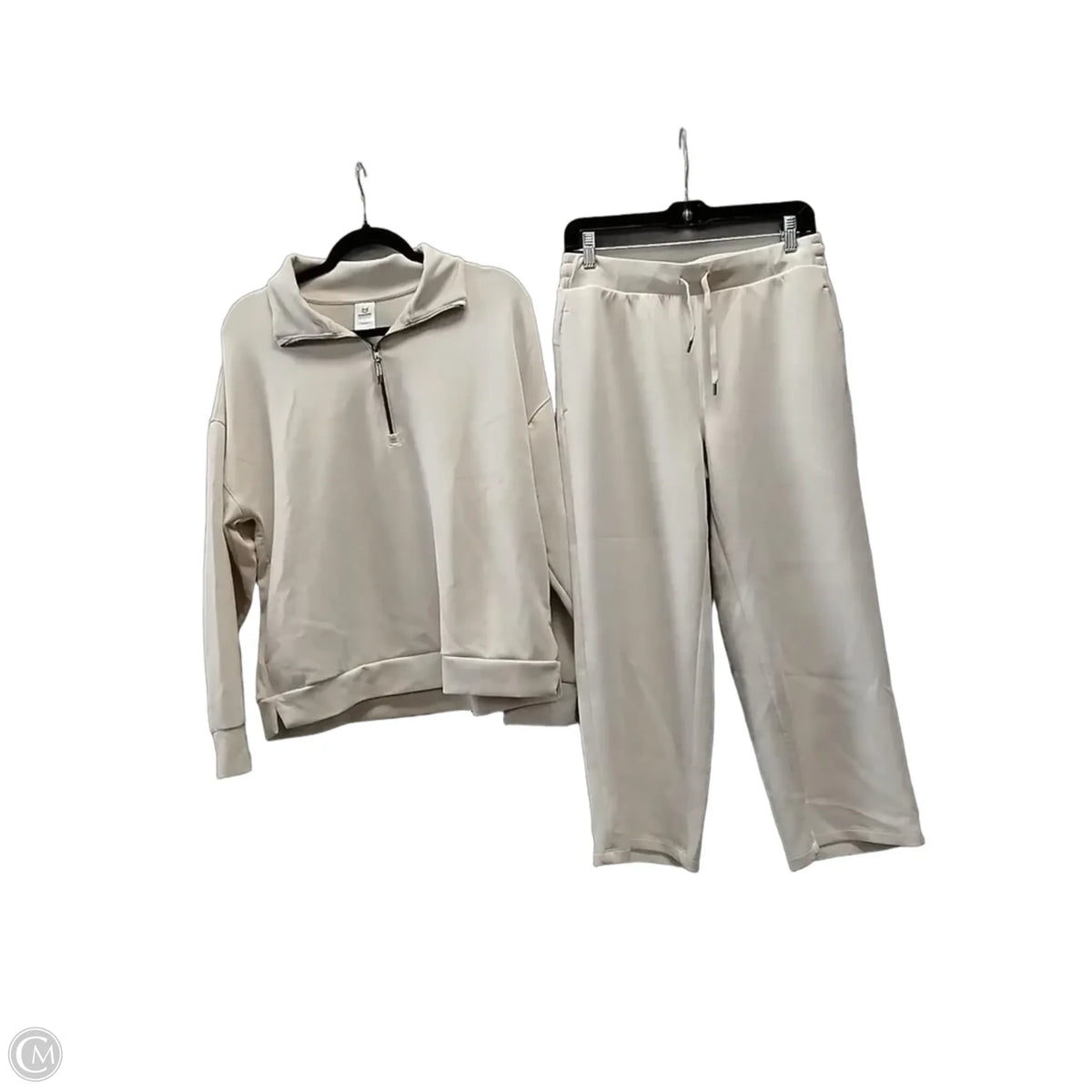 Athletic Pants 2pc By Members Mark In Cream, Size: L