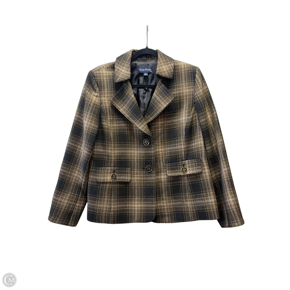 Blazer By Evan-picone In Plaid Pattern, Size: 12