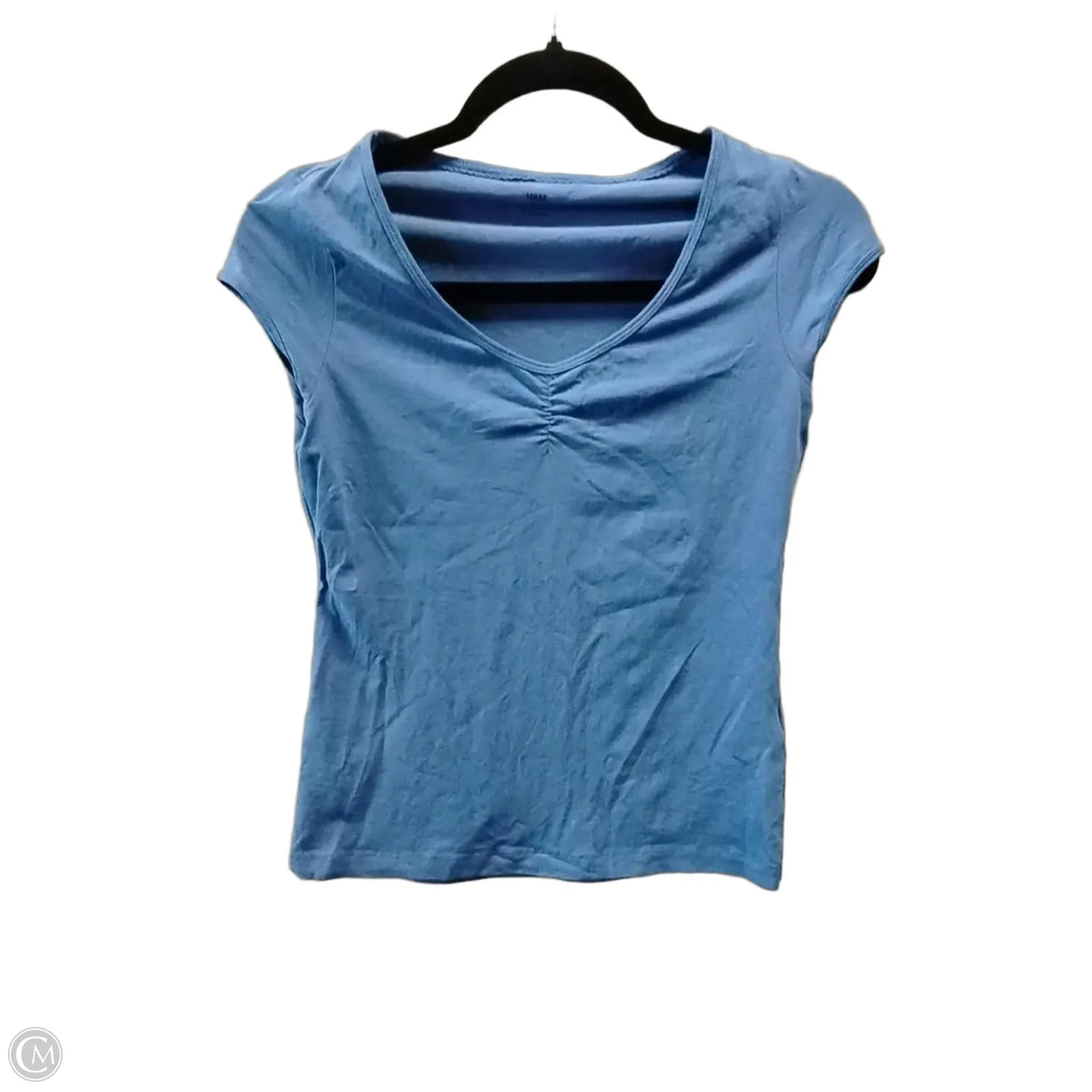 Top Short Sleeve Basic By H&m In Blue, Size: S