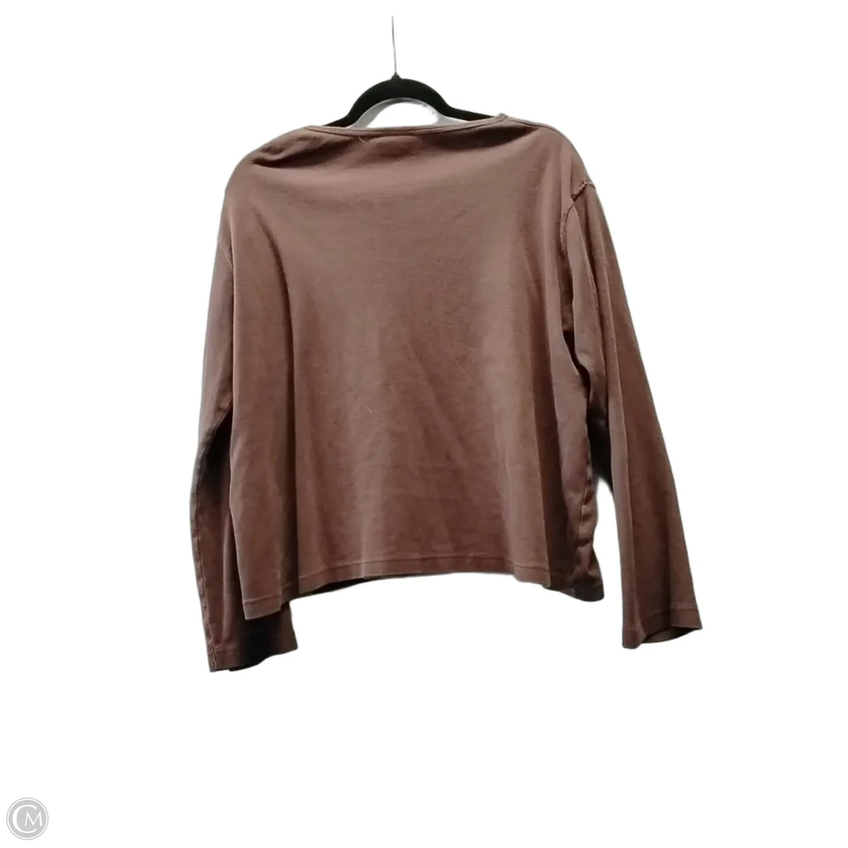 Top Short Sleeve Basic By Clothes Mentor In Brown, Size: 1x