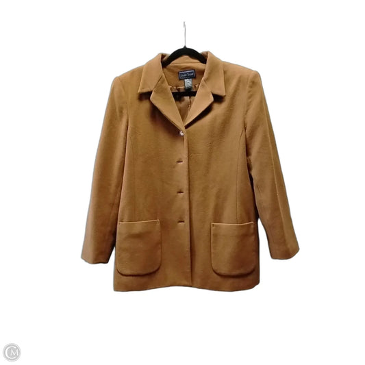 Coat Peacoat By Laura Scott In Brown, Size: 14