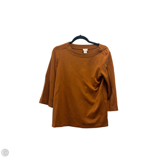 Top Long Sleeve By Chicos In Brown, Size: S