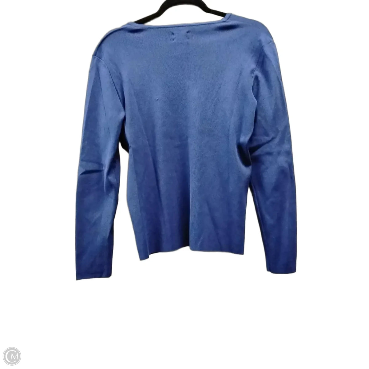 Top Long Sleeve Basic By Chicos In Blue, Size: M