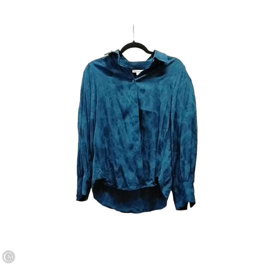 Blouse Long Sleeve By Chicos In Blue, Size: S