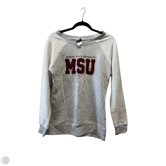 Sweatshirt Crewneck By Clothes Mentor In Grey, Size: S
