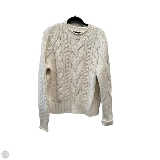 Sweater By Banana Republic In White, Size: Xl