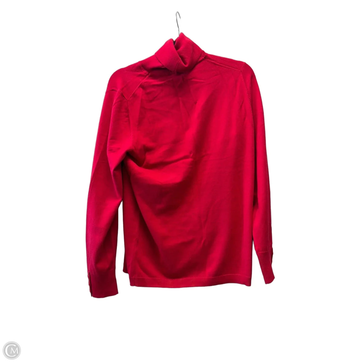 Top Long Sleeve By Talbots In Red, Size: M