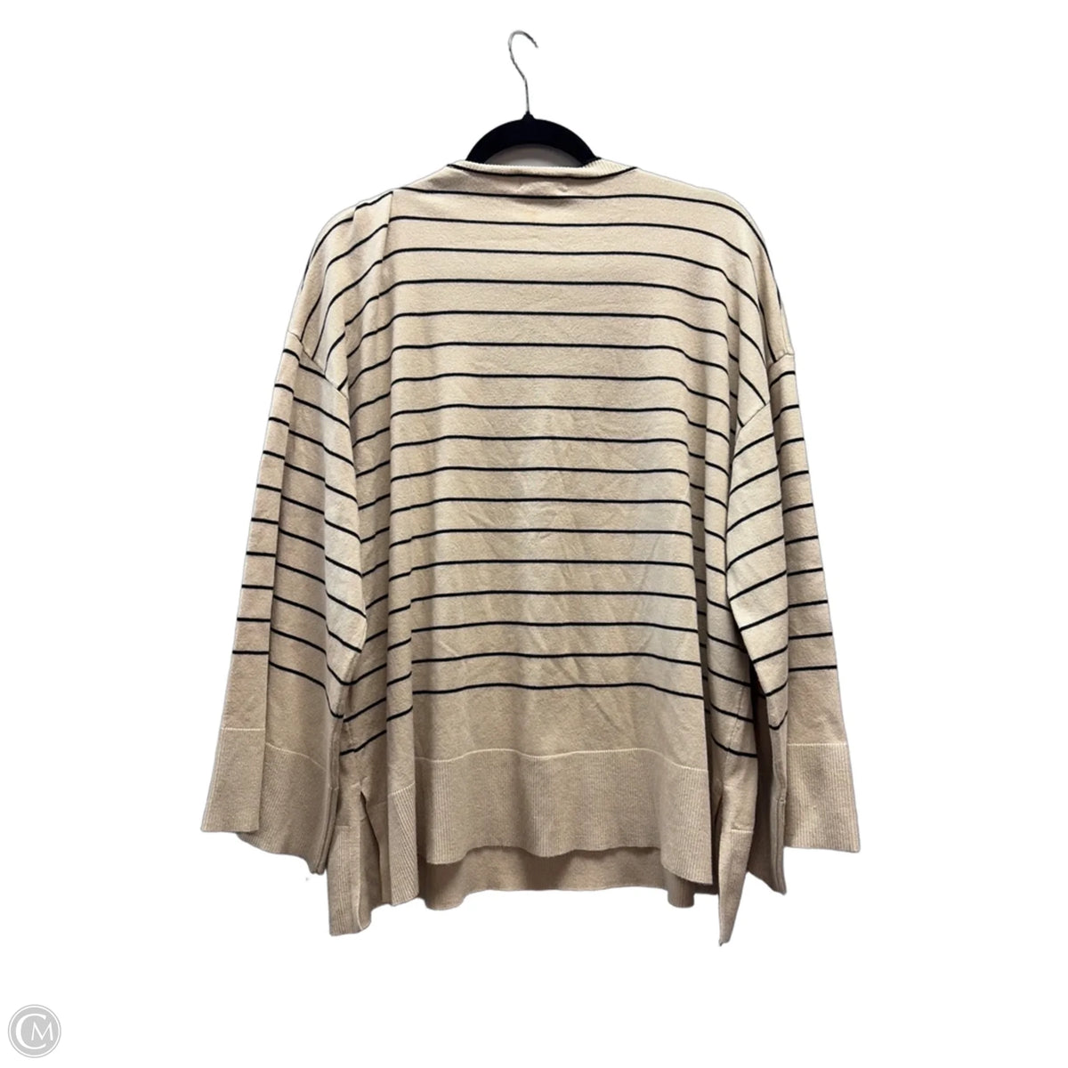 Sweater By Max Studio In Striped Pattern, Size: L