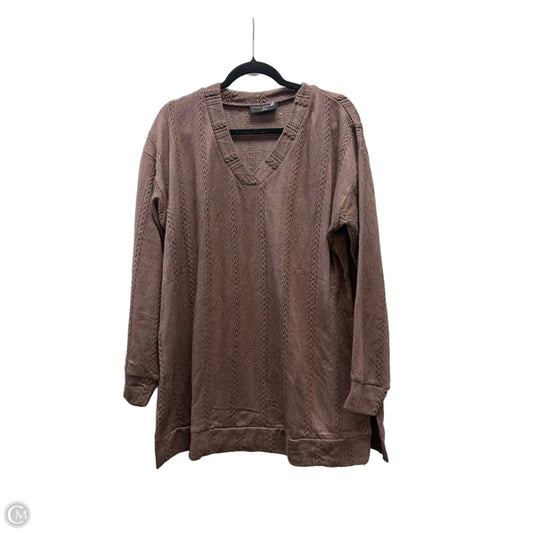 Top Long Sleeve By Lane Bryant In Brown, Size: L