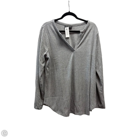 Top Long Sleeve By Lane Bryant In Grey, Size: L